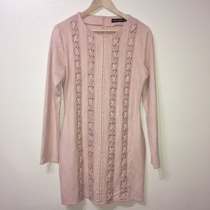Beautiful Pink Dress With Nice Detail. Size 10
